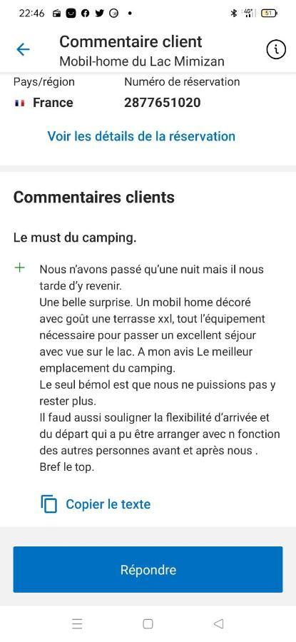 Mobil-Home Du Lac Mimizan Aureilhan  Экстерьер фото